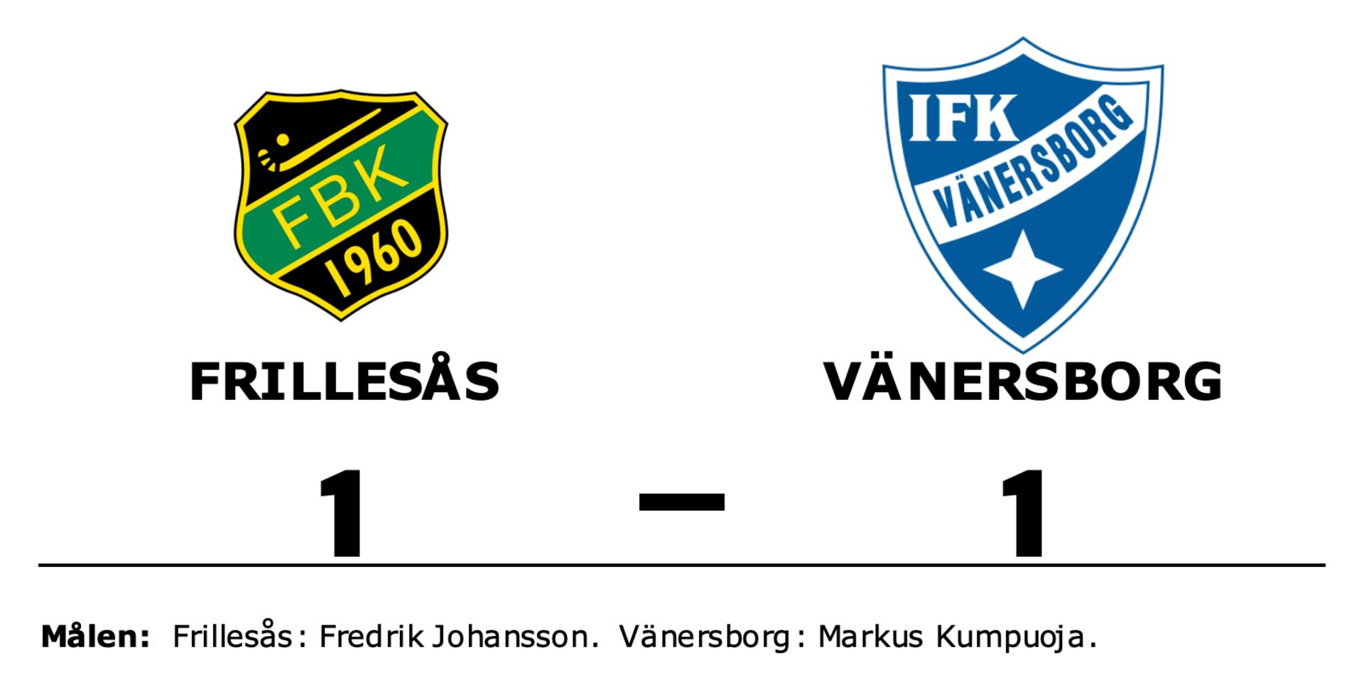 Frillesås spelade lika mot Vänersborg