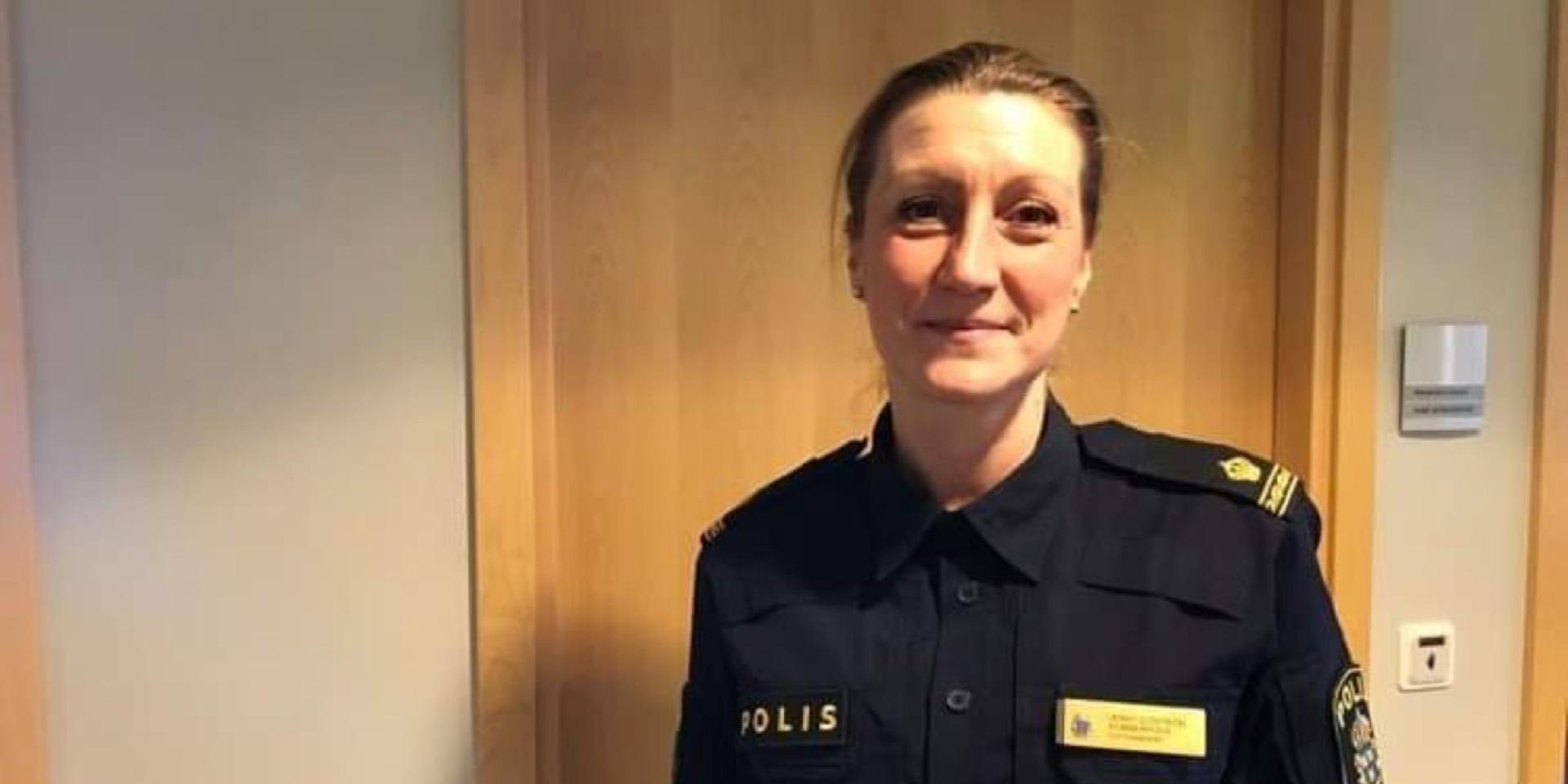 Kommunpolisen Jenny Sjöström menar att man gör sig skyldig till brott genom att avfyra fyrverkerier på fel platser. 