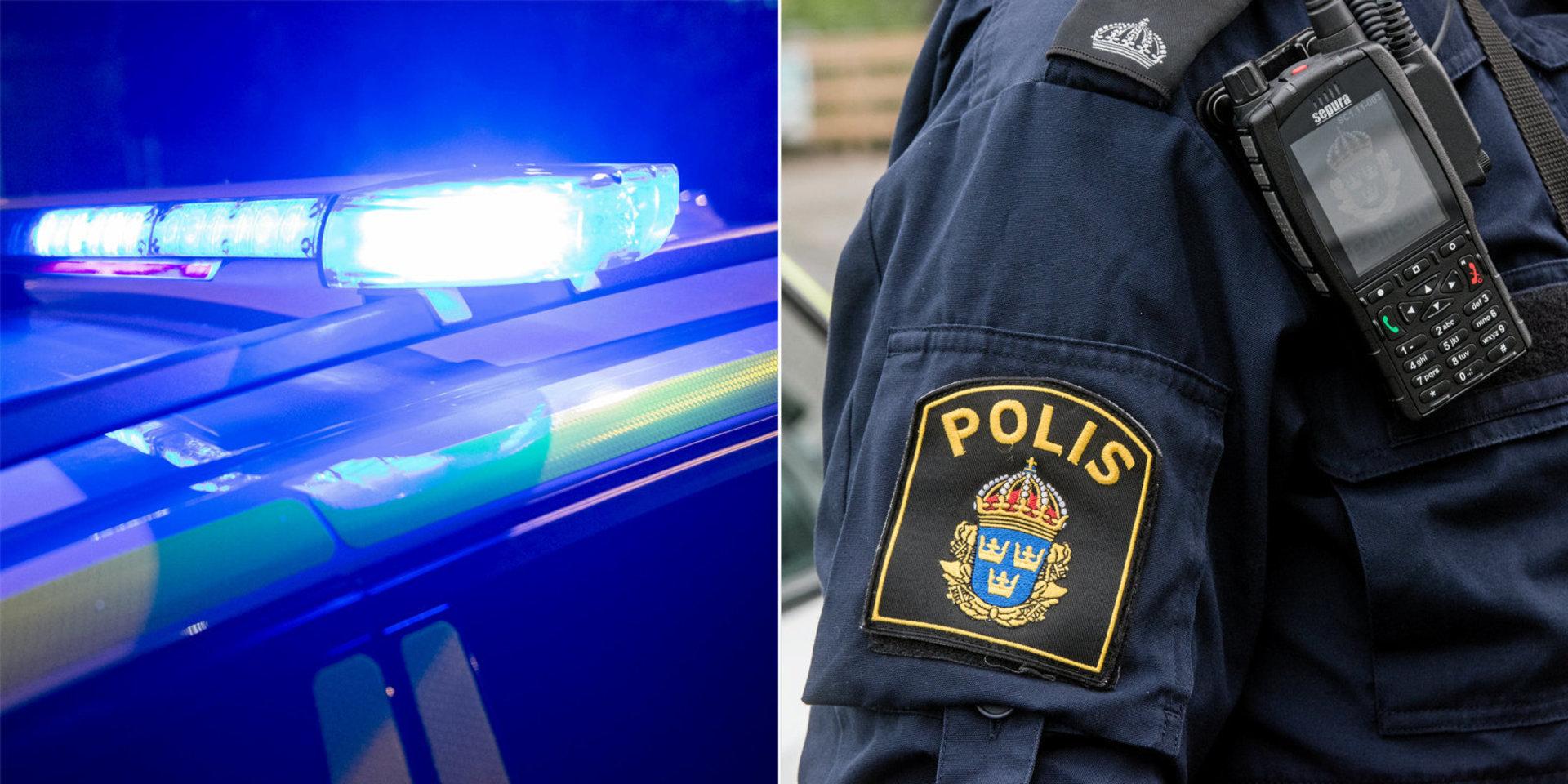 Polisen larmades till en skatepark i centrala Kungsbacka. 