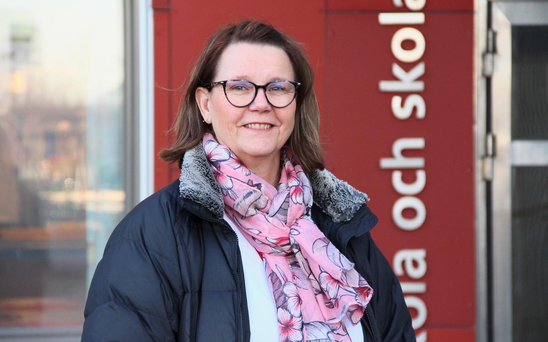 Christina Heed, rektor på Björkris skolan säger att det blir spännande och roligt med en ny skola.