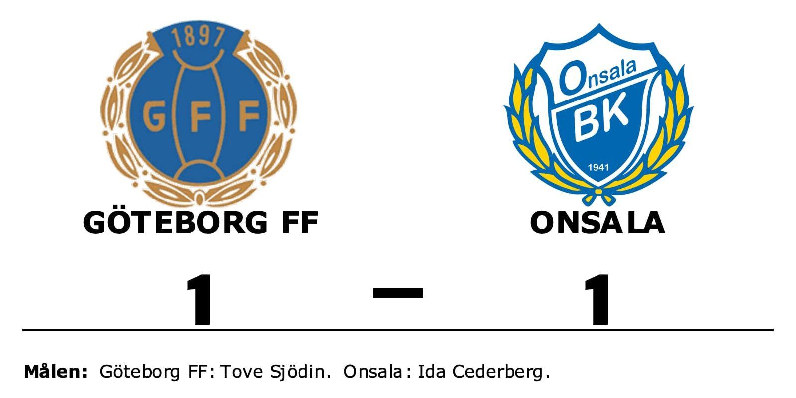 Göteborg FF spelade lika mot Onsala