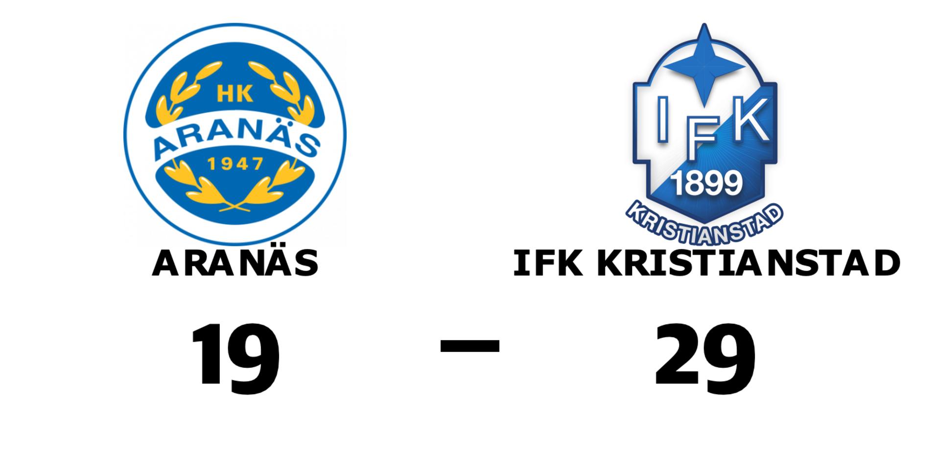 Aranäs förlorade mot IFK Kristianstad