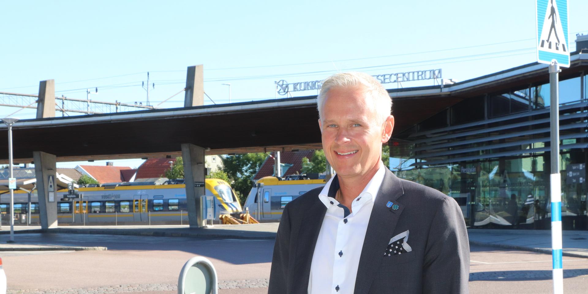Fredrik Hansson, kommunalråd och etta på Centerns lista i Kungsbacka. 