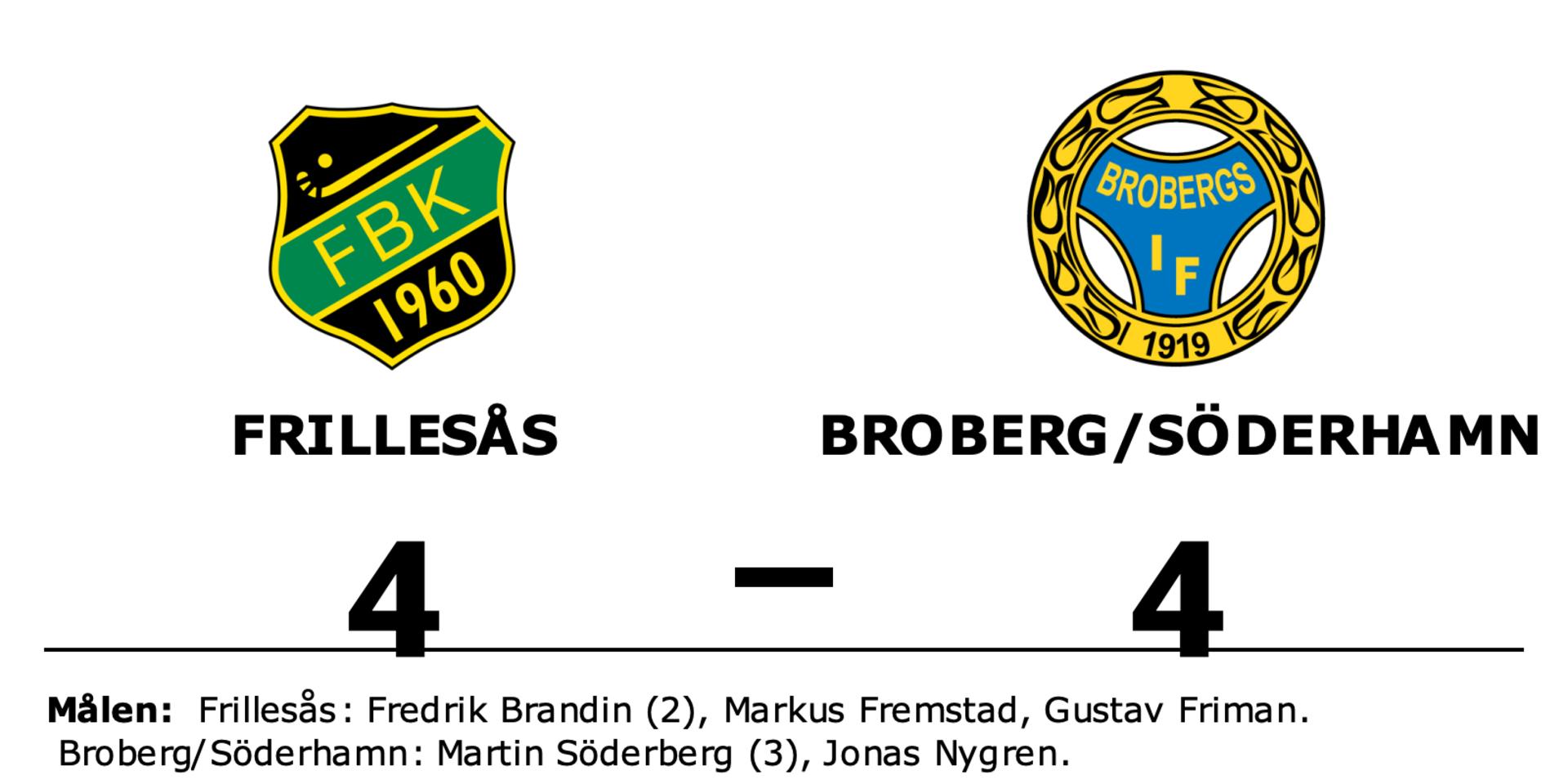 Frillesås spelade lika mot Broberg/Söderhamn