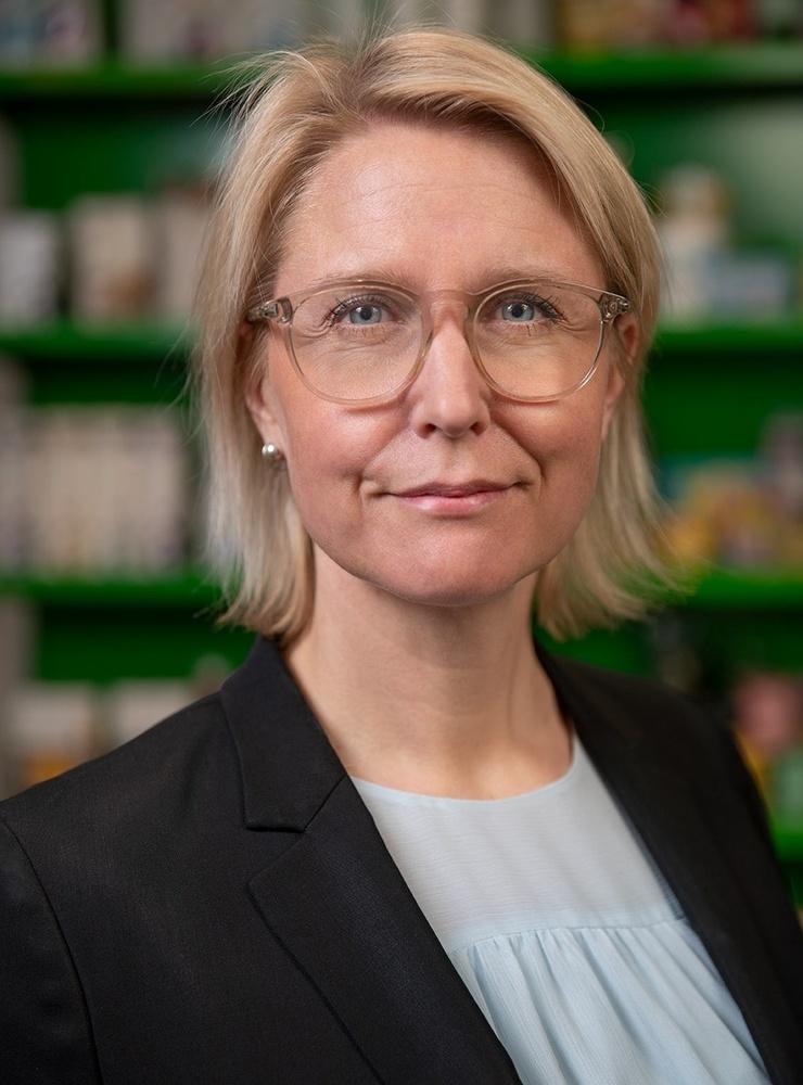 Helena Kilström Esscher, Presschef på Coop säger att försäljningen av plastpåsar generellt sett för hela Coop har mer än halverats. 