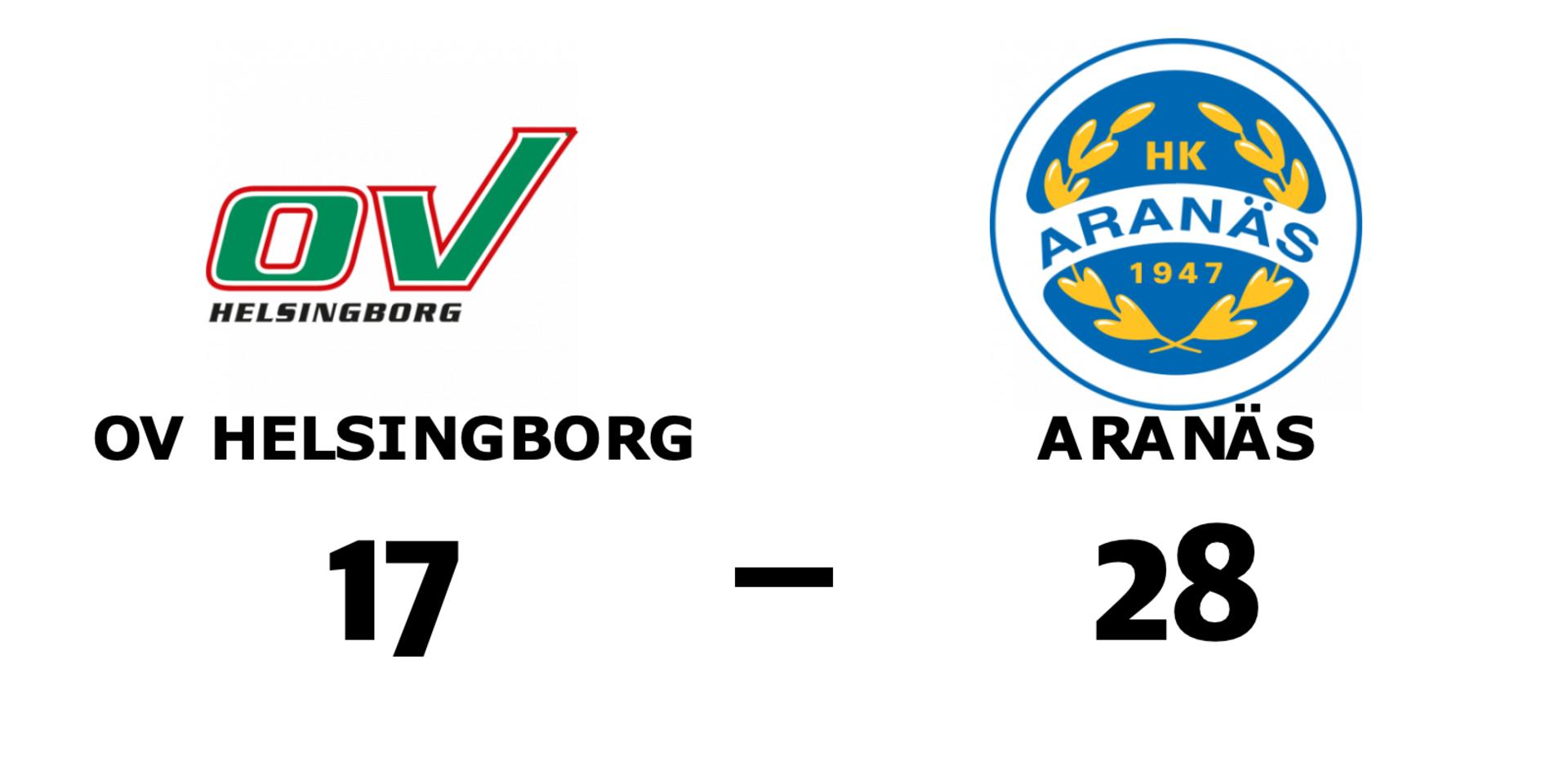 OV Helsingborg förlorade mot Aranäs