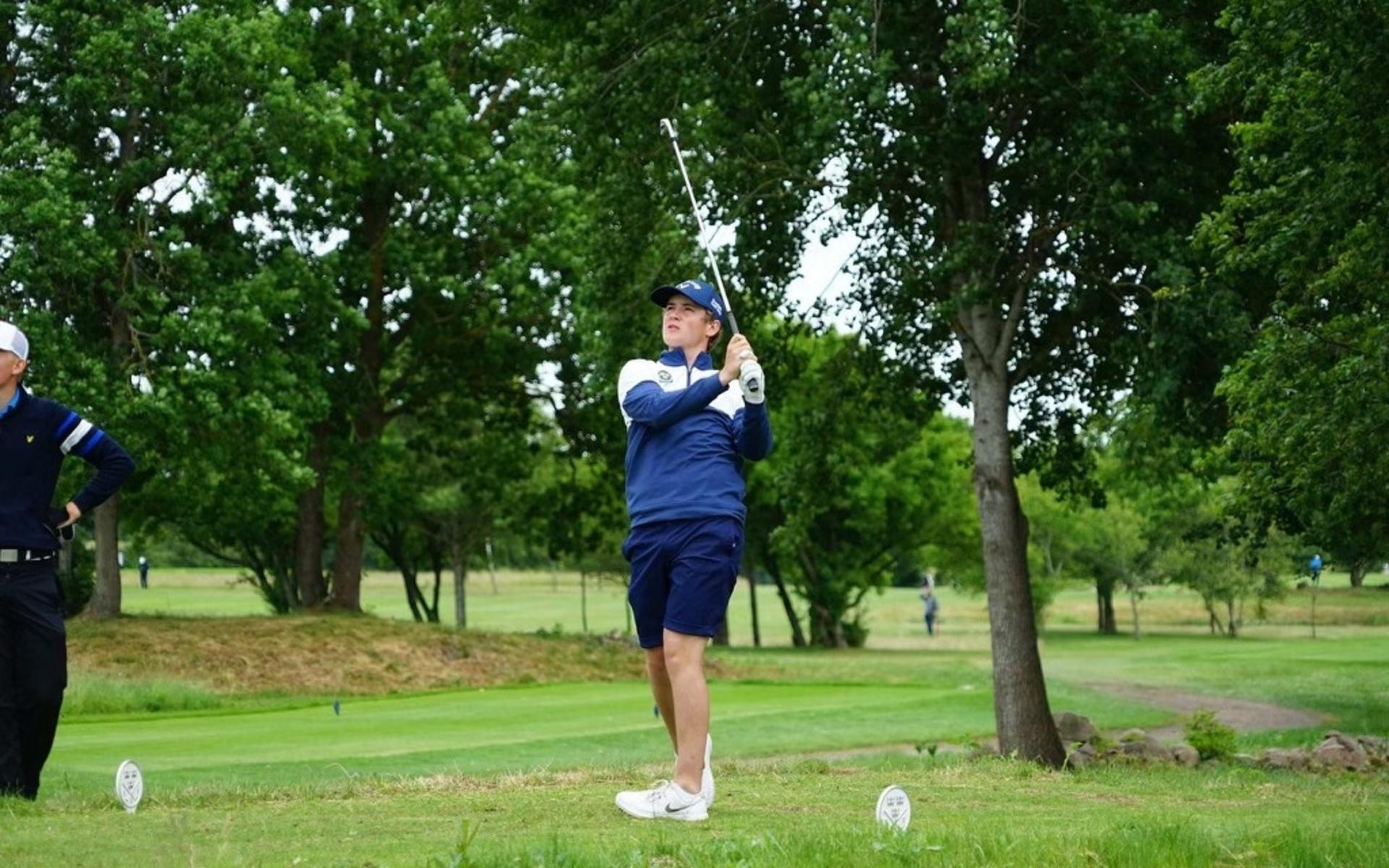 Alfons Bondesson har spelat golf på Kungsbacka golfklubb sedan han var elva år.