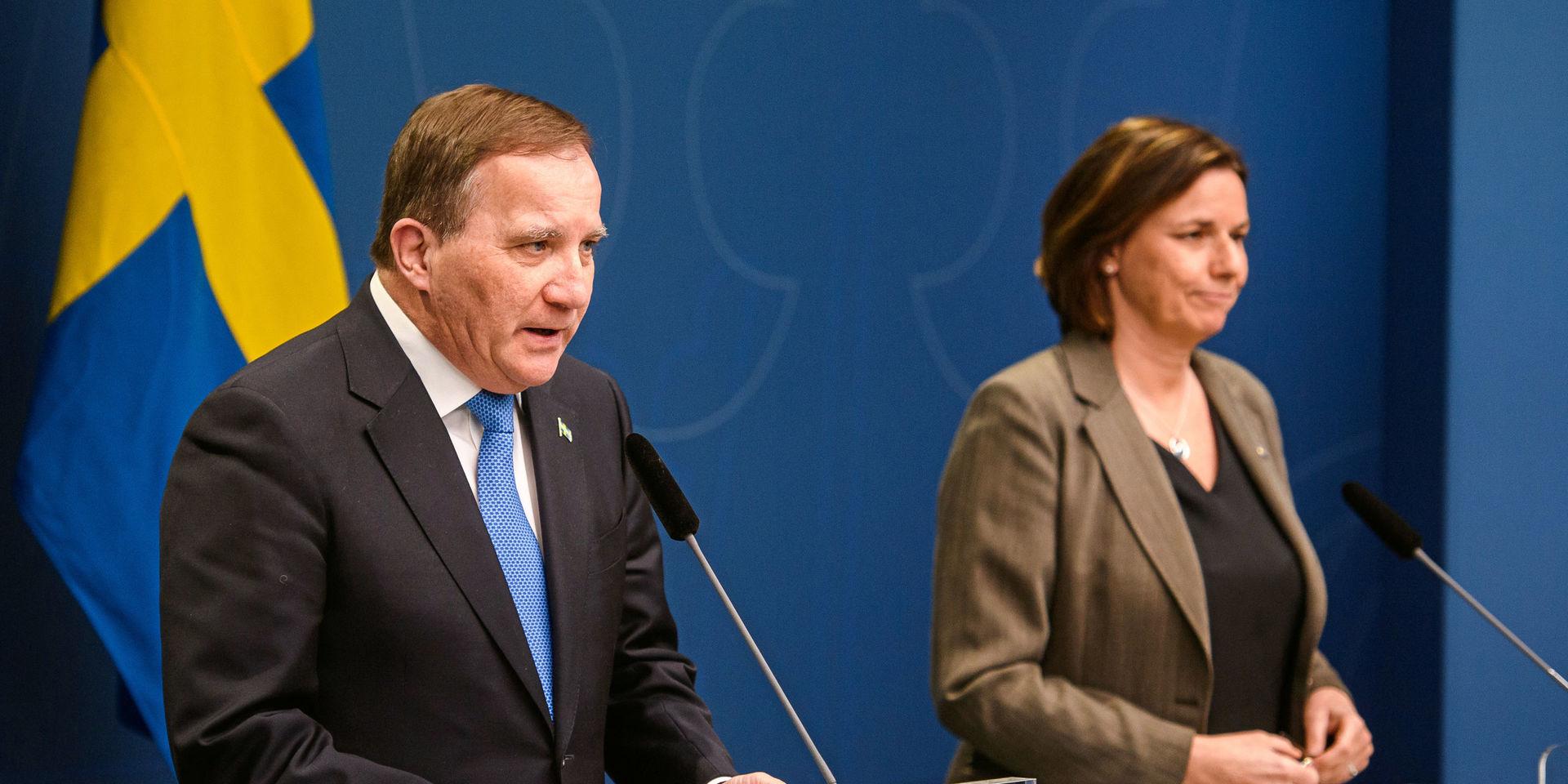200331 Stefan Löfven, Prime Minister of Sweden, at a press conference with the government of Sweden regarding the coronavirus, covid-19, on March 31, 2020 in Stockholm. 
Foto: Maxim Thoré / BILDBYRÅN
