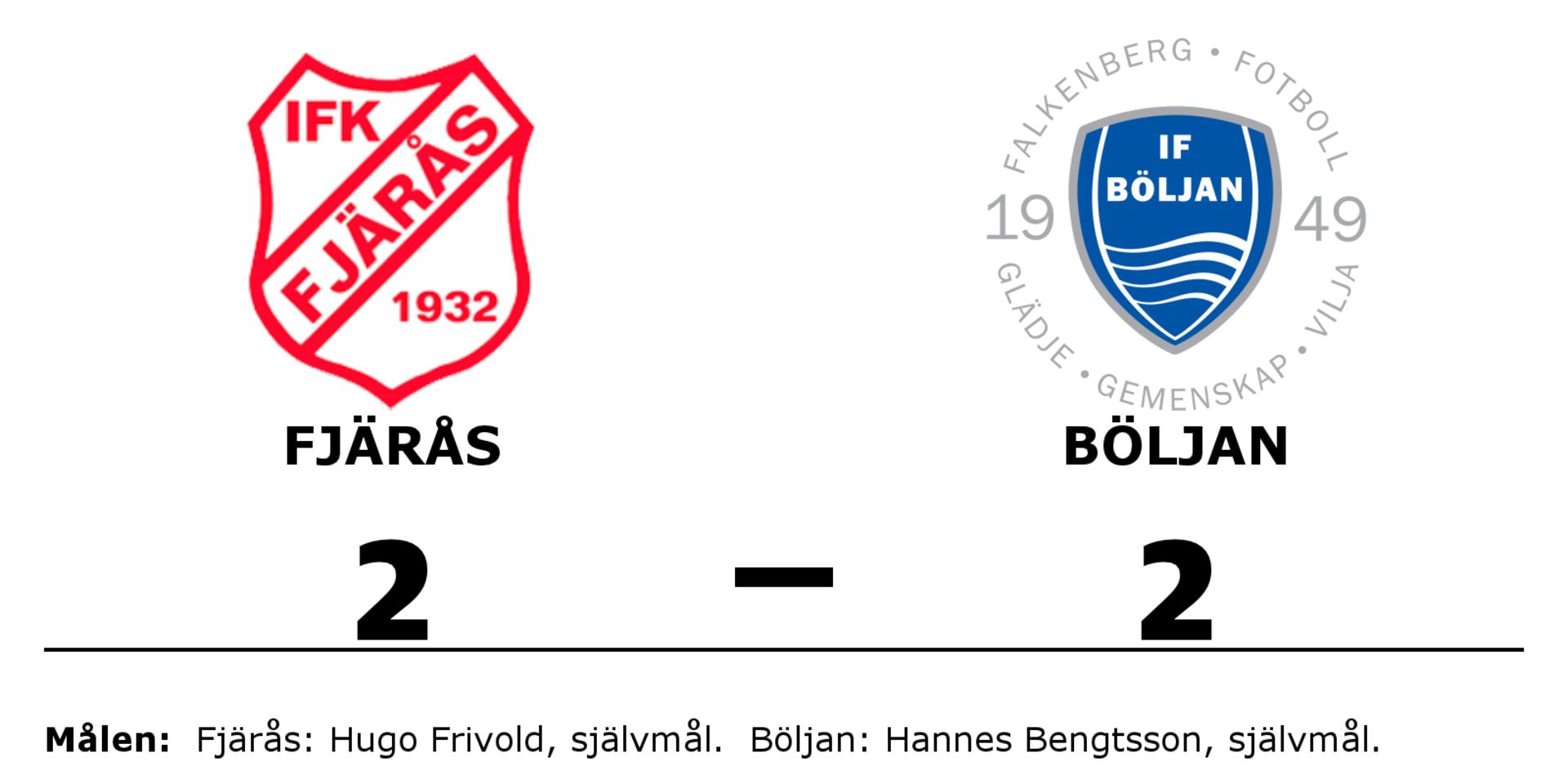 IFK Fjärås spelade lika mot IF Böljan Falkenberg