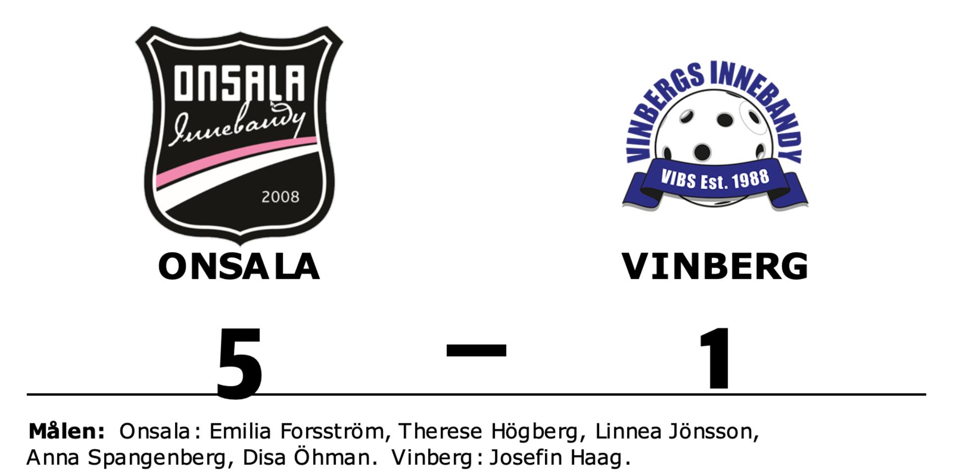 Onsala vann mot Vinberg