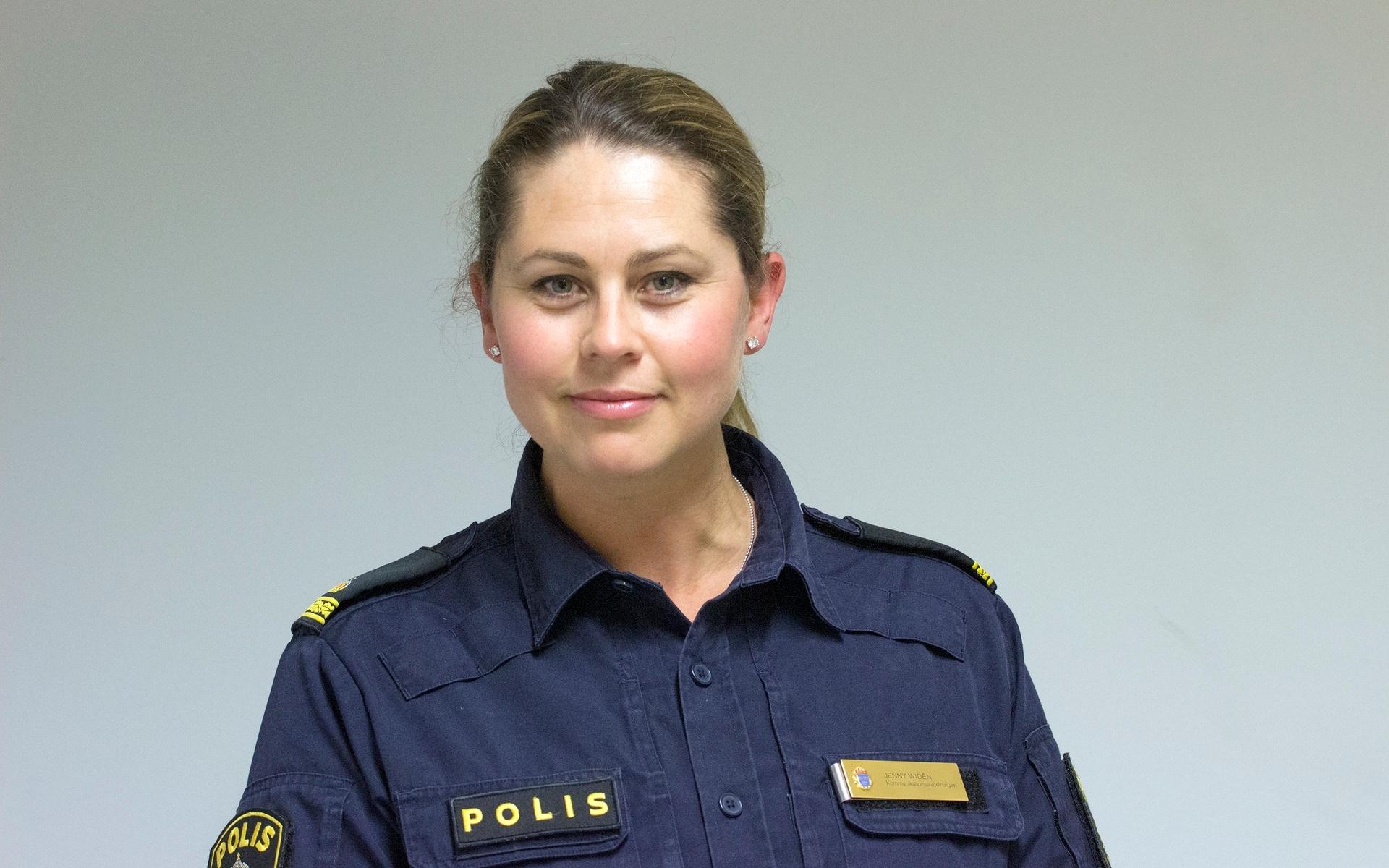 Jenny Widén, presstalesperson vid polisregion Väst.