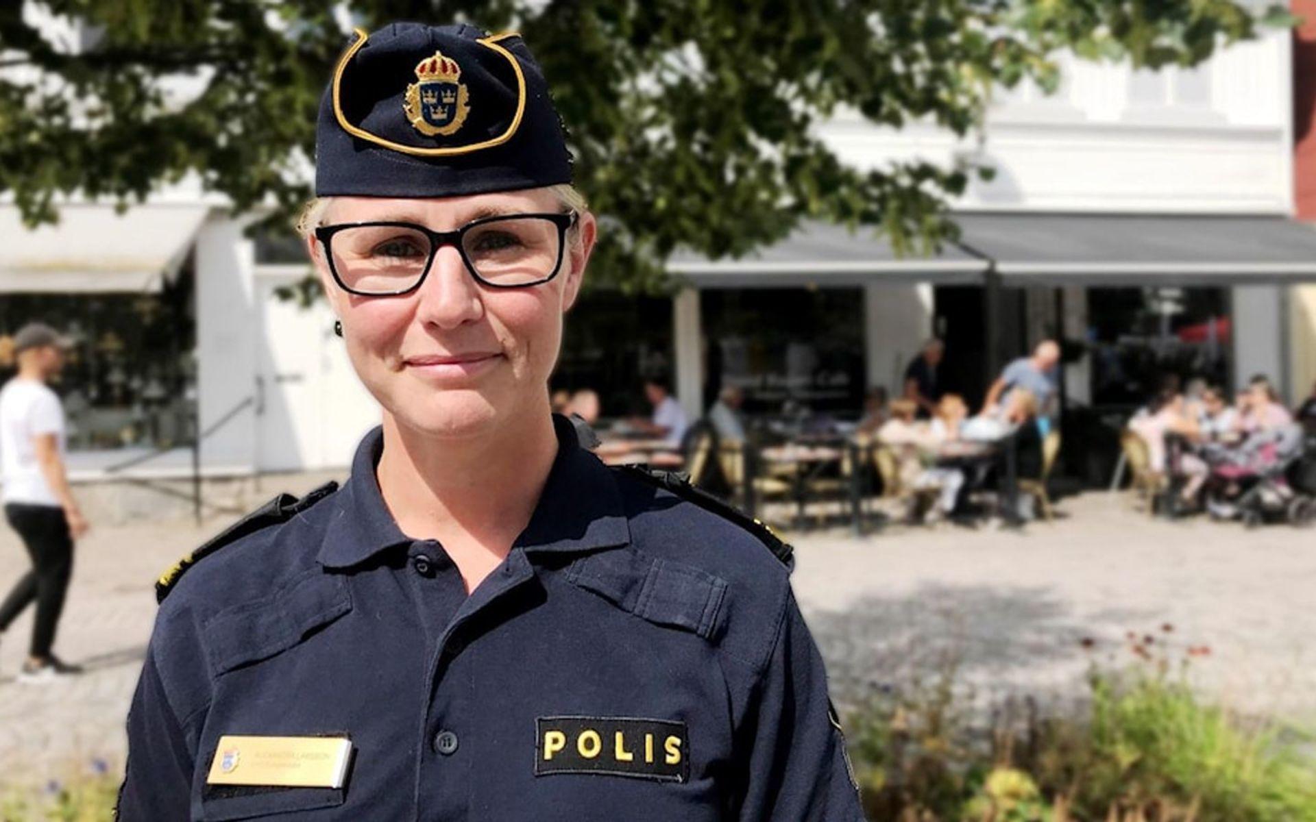 Alexandra Fridén, ställföreträdande polischef i Kungsbacka.