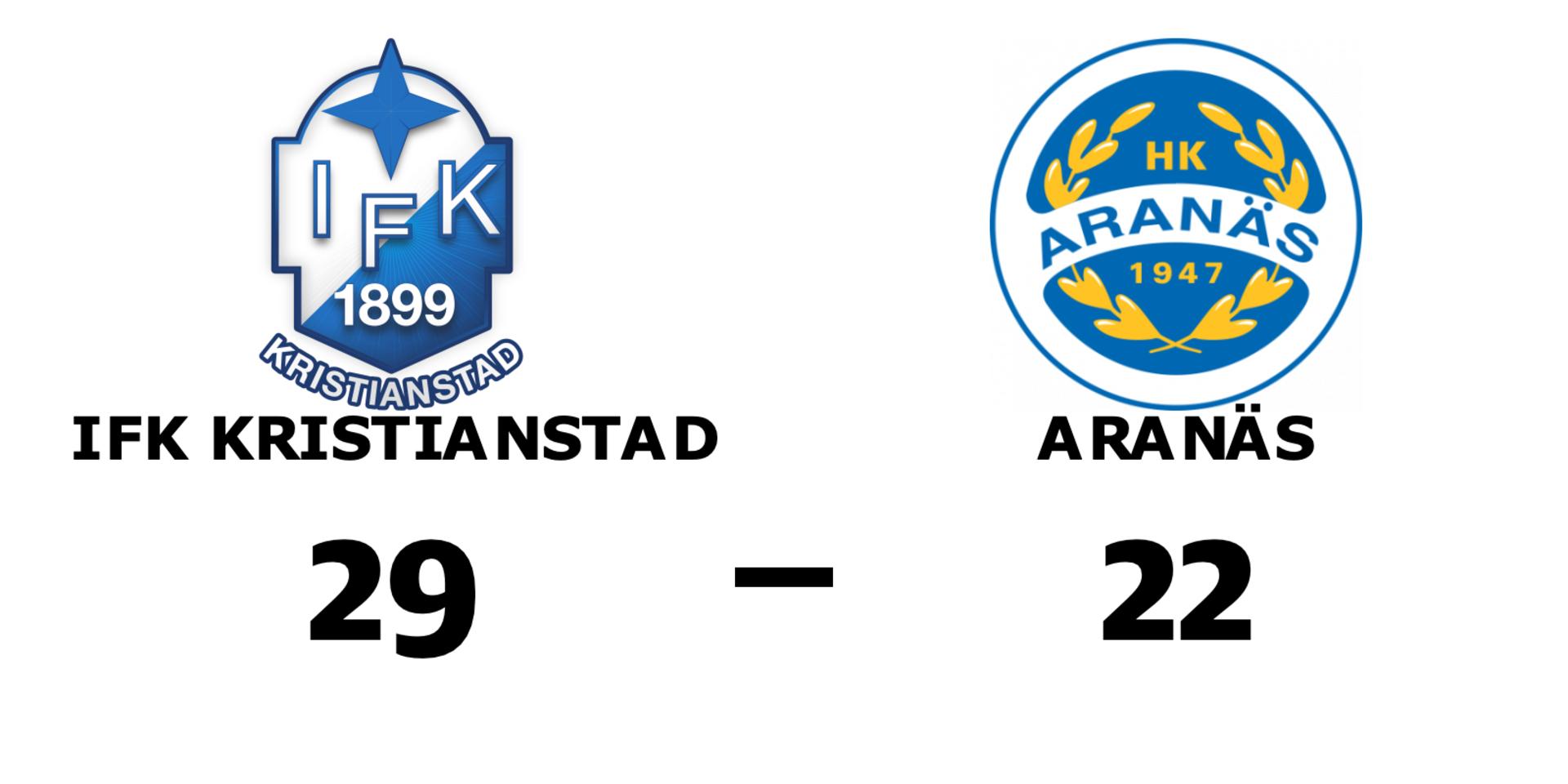 IFK Kristianstad vann mot Aranäs