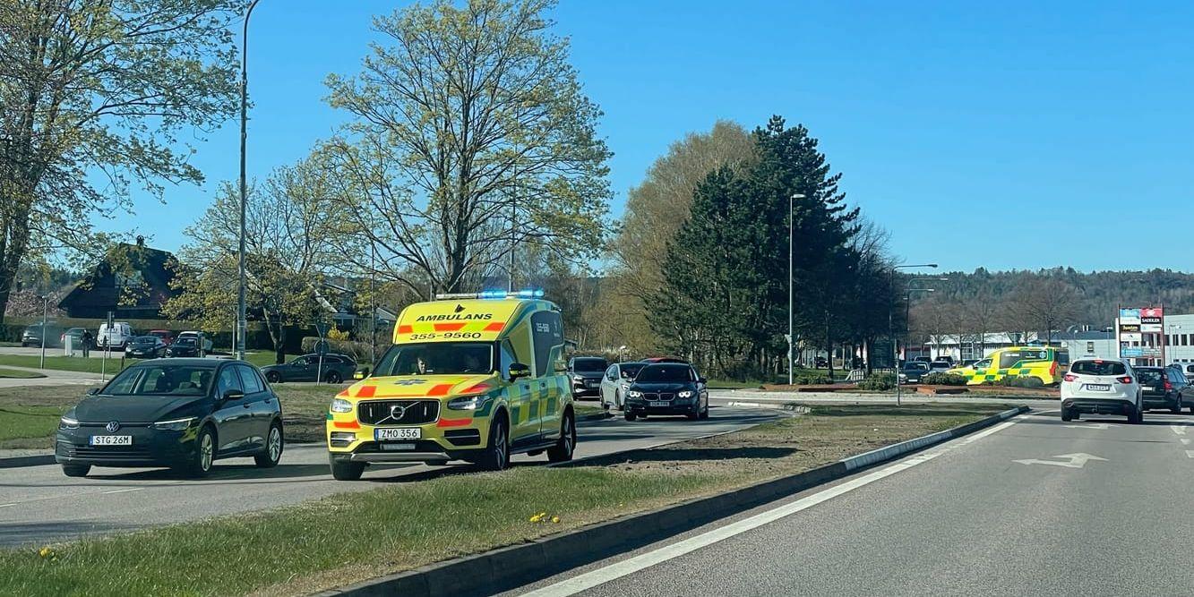En mc körde omkull vid Varlavägen under tisdagen.